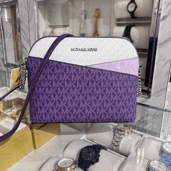 MICHAEL KORS Jet Set Travel Medium Color-Block Signature Logo Crossbody Bag - Picture 2 of 9